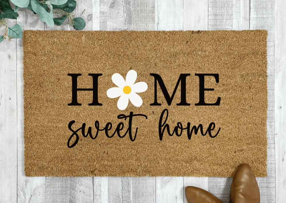 
                      
                        Nickel Designs Custom Doormats Home Sweet Home Daisy Doormat - lily & onyx
                      
                    