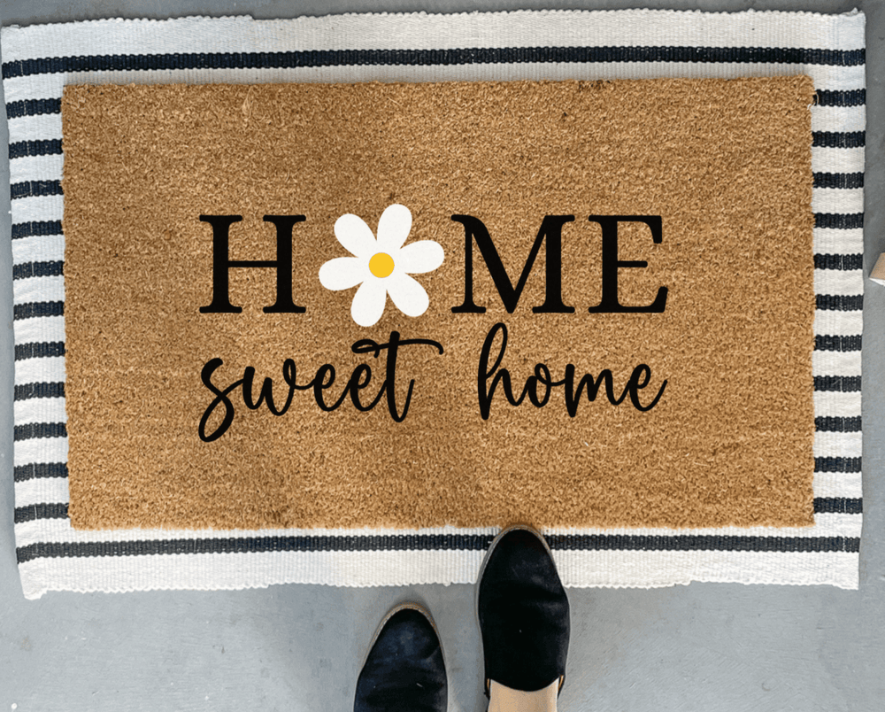 
                      
                        Nickel Designs Custom Doormats Home Sweet Home Daisy Doormat - lily & onyx
                      
                    