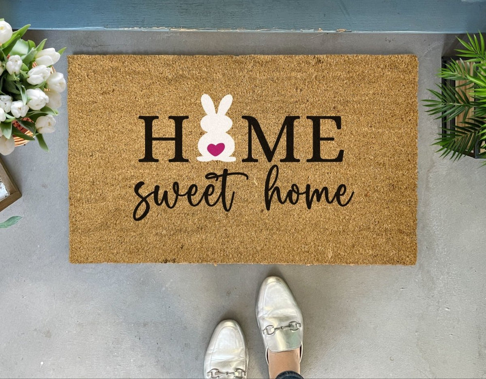 
                      
                        Nickel Designs Custom Doormats Home Sweet Home Easter Bunny Doormat - lily & onyx
                      
                    