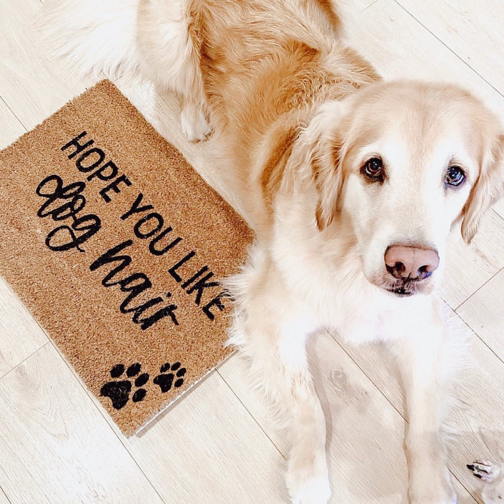 The Doormat Co. Hope You Like Dog Hair Doormat - lily & onyx