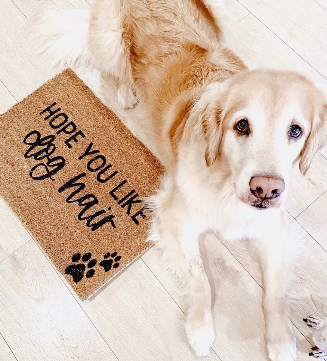 The Doormat Co. Hope You Like Dog Hair Doormat - lily & onyx