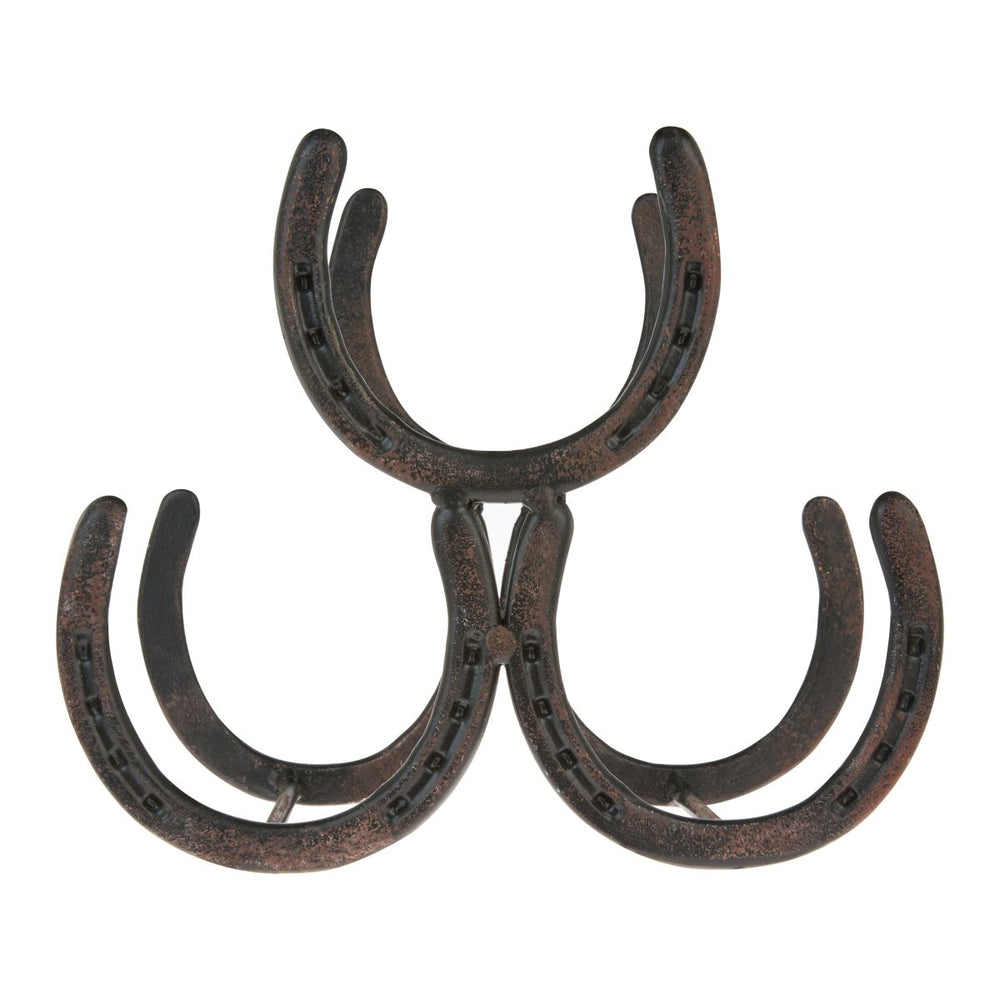 Foster & Rye Horseshoe 3 Bottle Wine Rack - lily & onyx