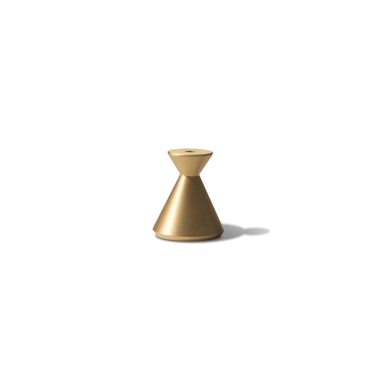 CEDAR AND MYRRH Hourglass Brass Incense Holder