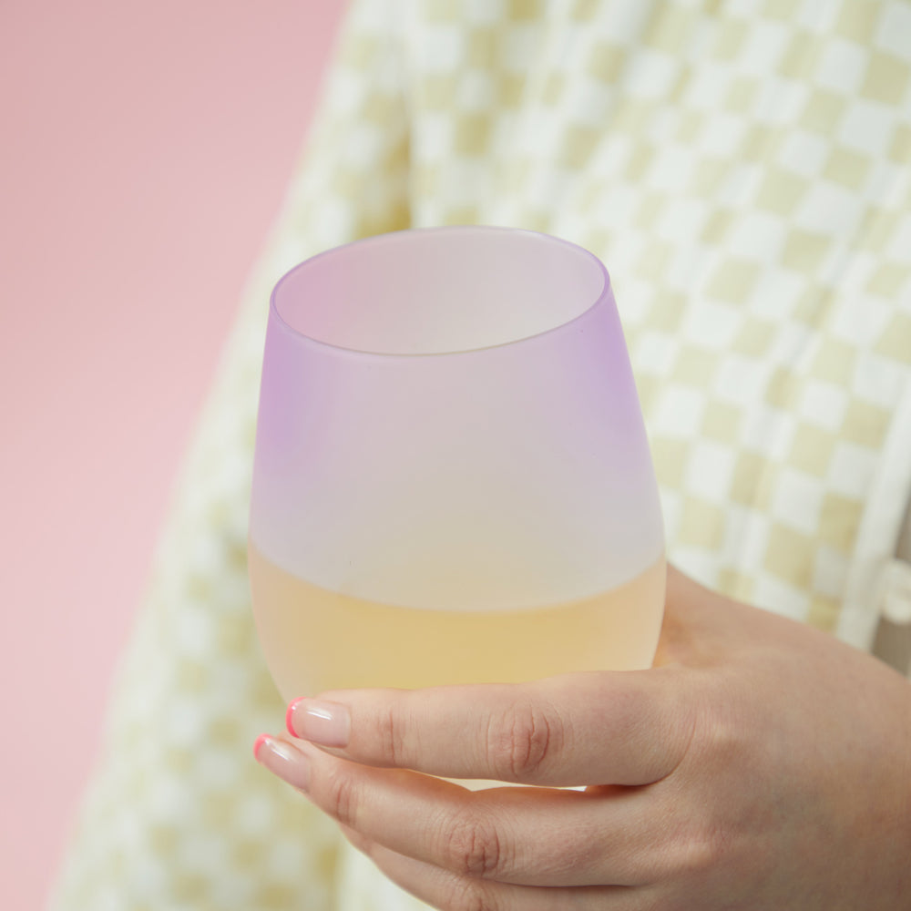 
                      
                        Frosted Ombre Stemless Wine Tumbler in Assorted Colors, Set of 4
                      
                    