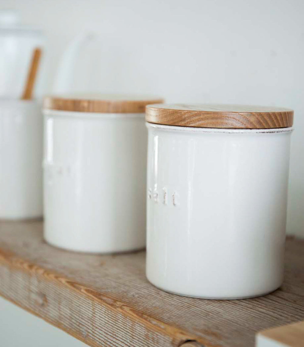 Ceramic Coffee and Sugar Canisters, Set of 2