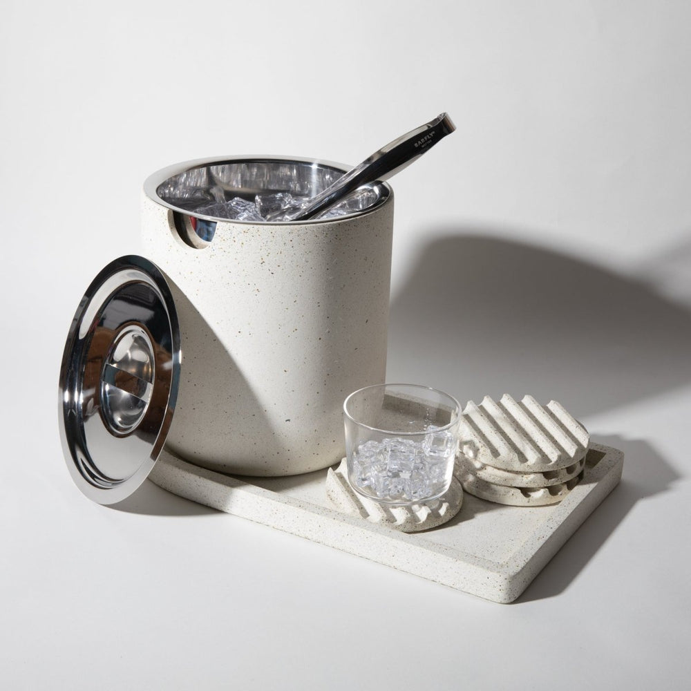 
                      
                        Pretti.Cool Ice Bucket Tray | White Terrazzo - lily & onyx
                      
                    