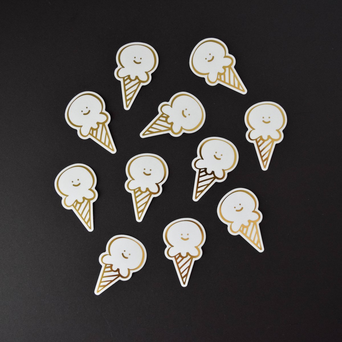 A Jar of Pickles Ice Cream Gold Foil Vinyl Sticker - lily & onyx