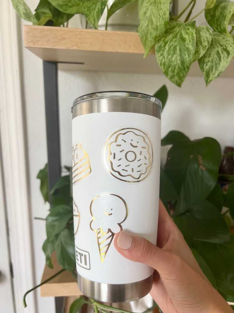 
                      
                        A Jar of Pickles Ice Cream Gold Foil Vinyl Sticker - lily & onyx
                      
                    