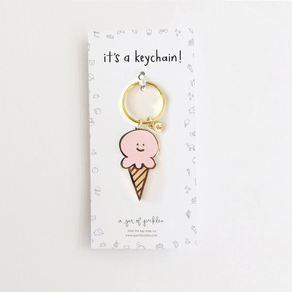 A Jar of Pickles Ice Cream Keychain - lily & onyx