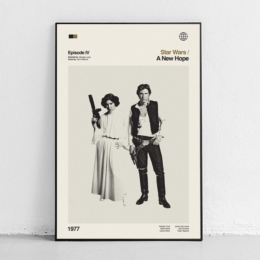 Han & Leia - Star Wars Art Print