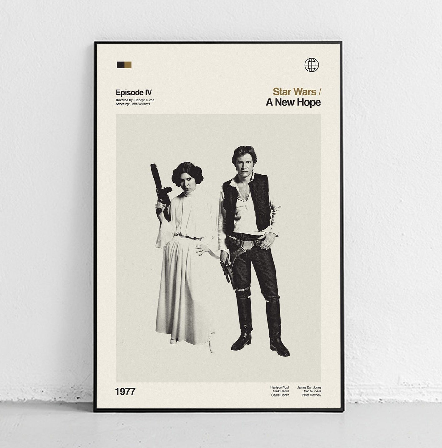 Han & Leia - Star Wars Art Print