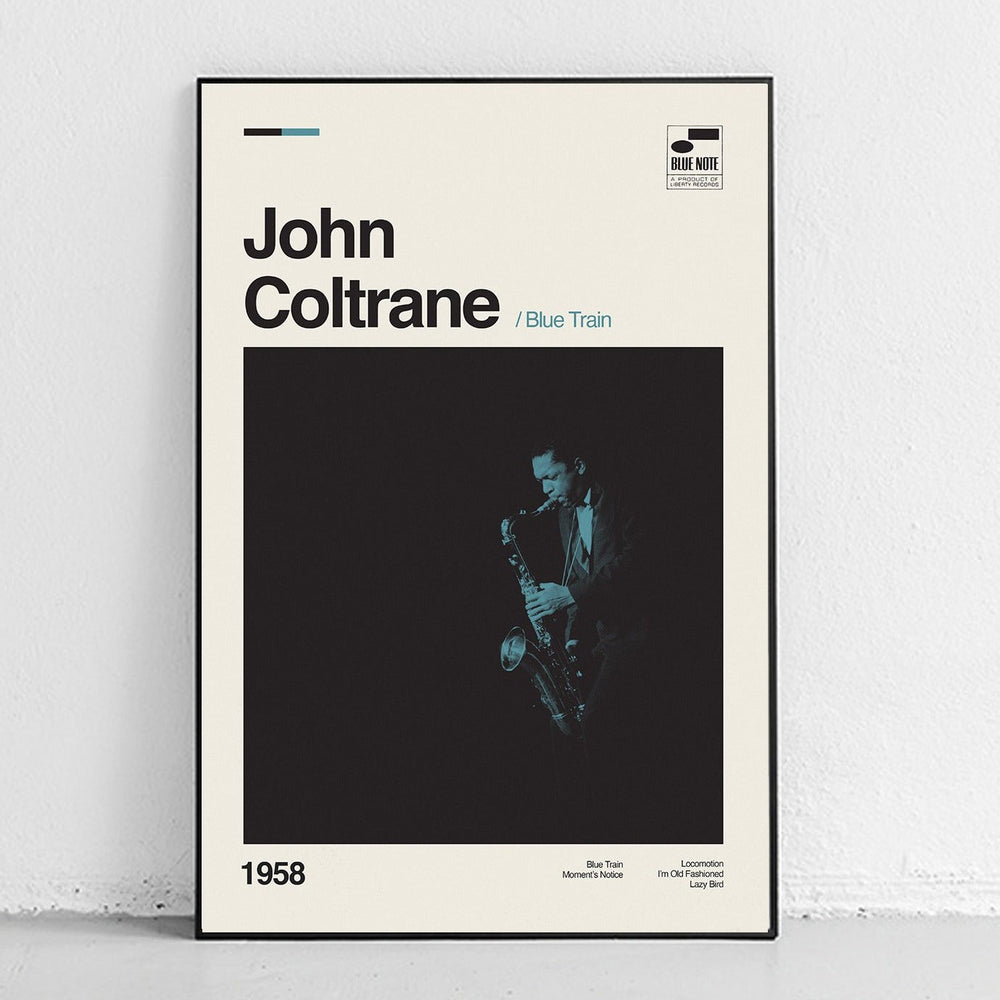 John Coltrane - Blue Train Art Print