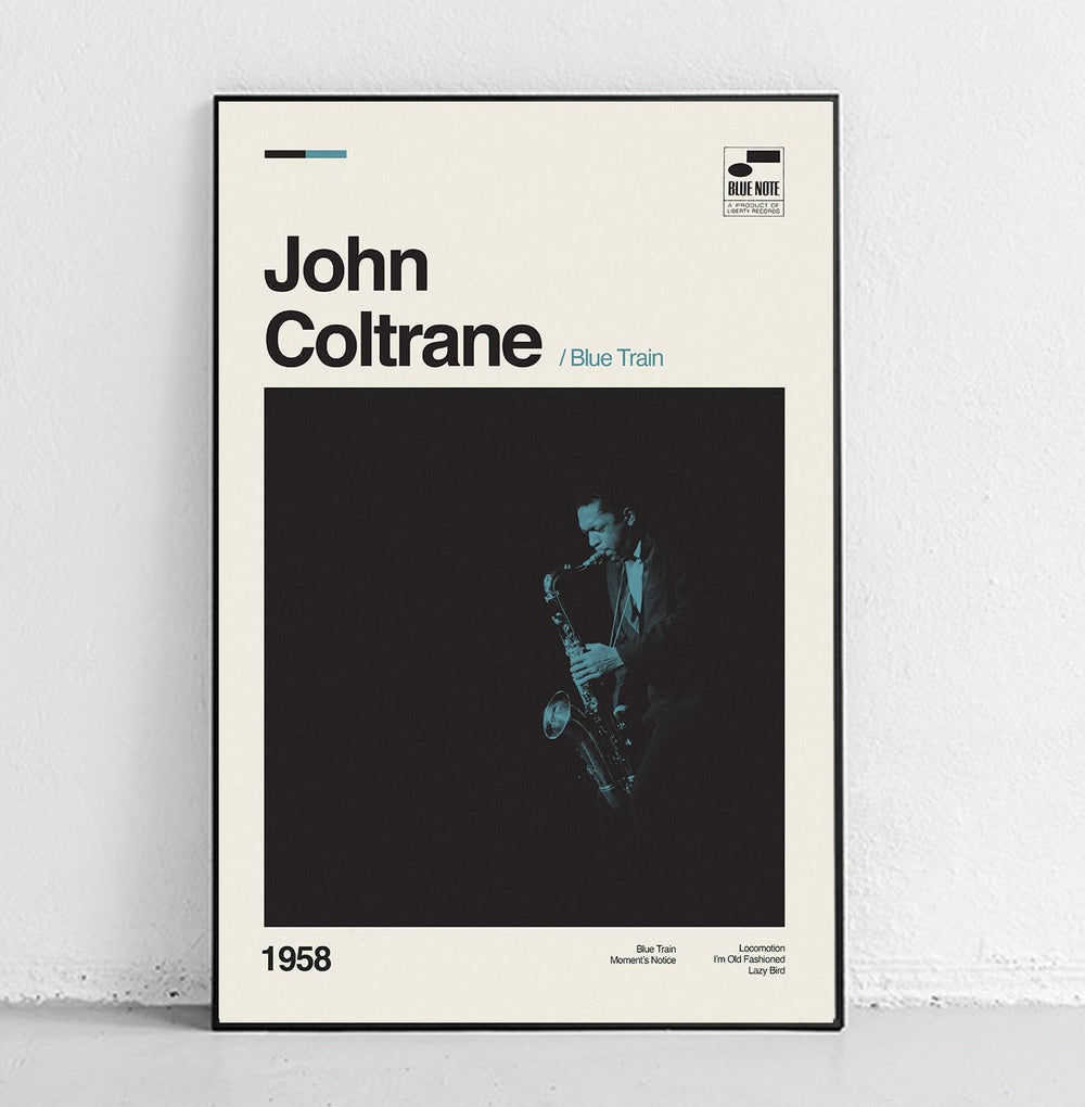 John Coltrane - Blue Train Art Print