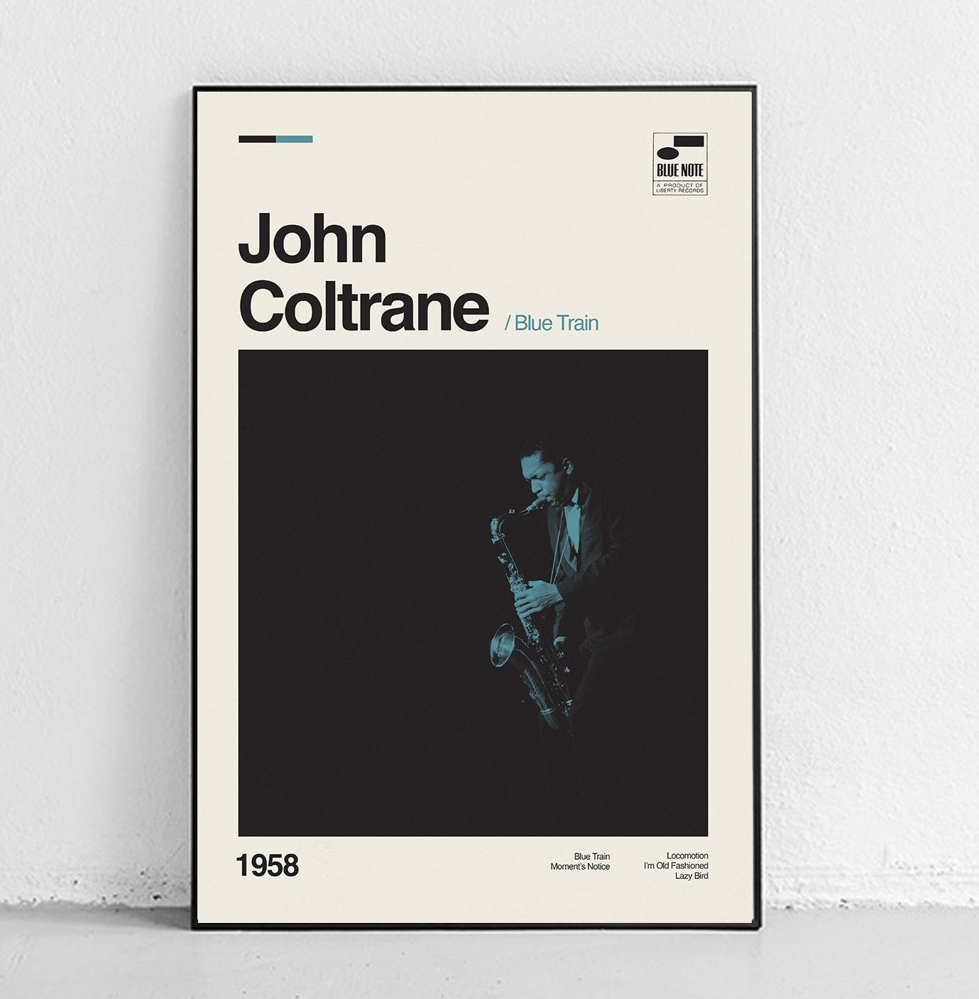 John Coltrane - Blue Train Art Print