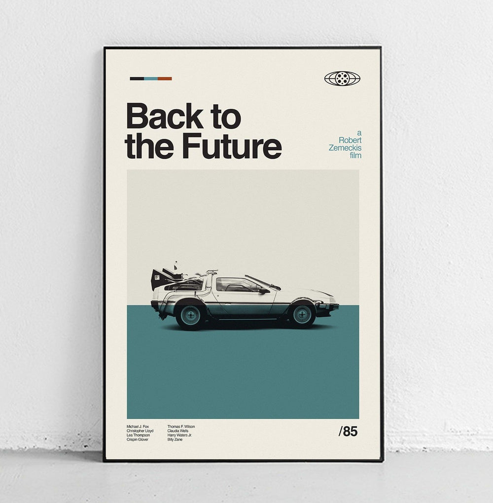 Back to the Future - Delorean Art Print