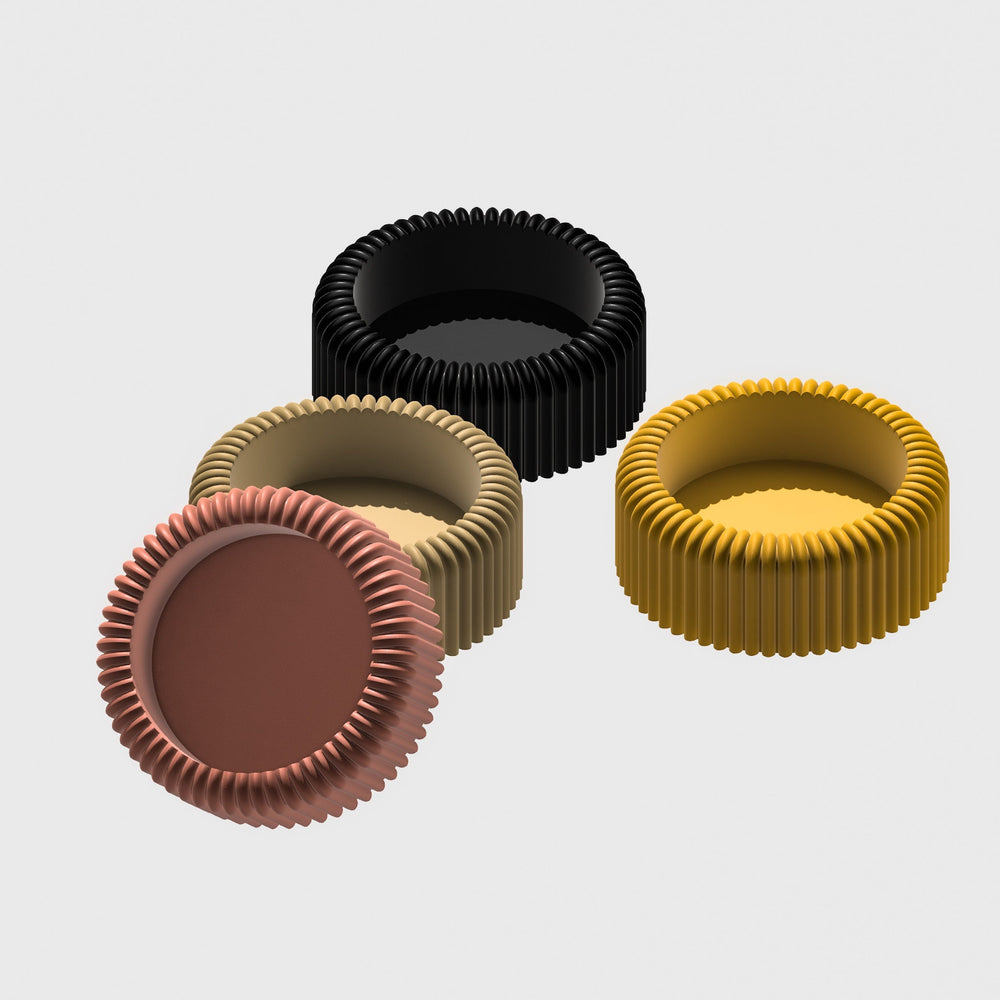 
                      
                        Mid-Century Ribbed Wine Bottle Coaster
                      
                    