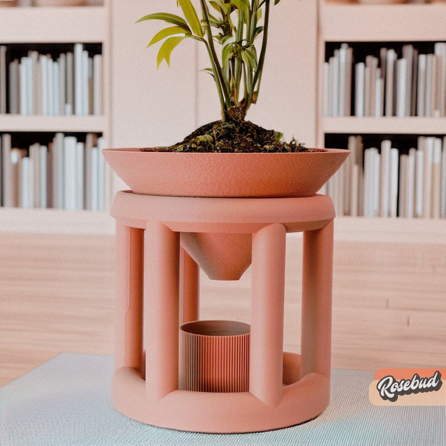Conduit Plant Stand with Plant Pot