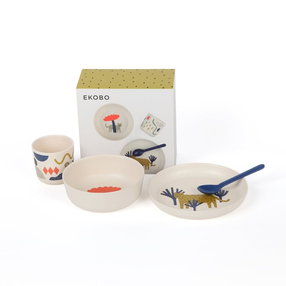 
                      
                        EKOBO Illustrated Bamboo Kid Set - Leopard - lily & onyx
                      
                    