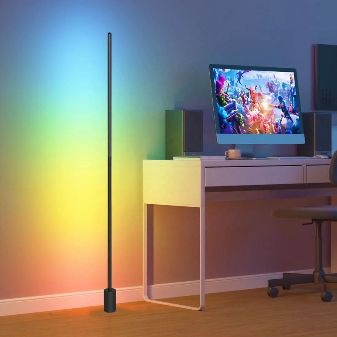 Iluminating Meridian Corner LED Floor Lamp | RGBIC, 16M Colors & 60 Scene Modes