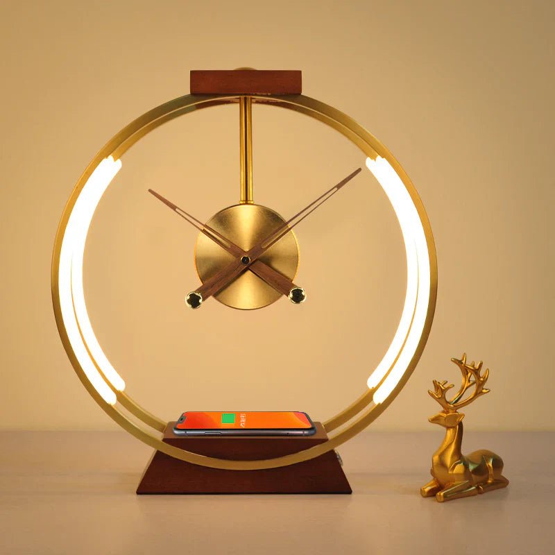Iluminating Wireless Charging Phone Clock Lamp