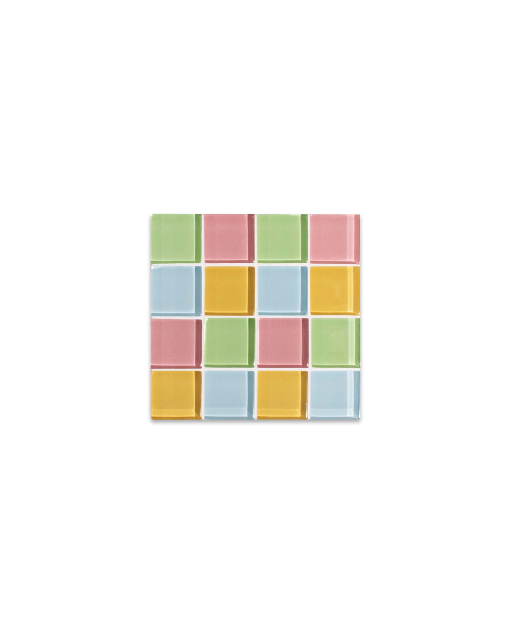 Glass Tile Coaster - Spring Sprinkles