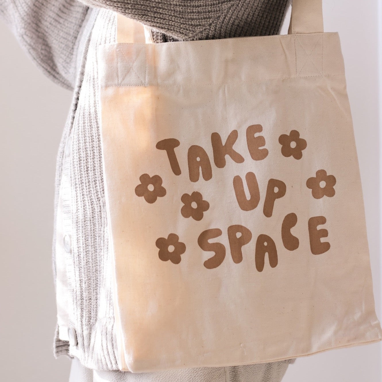Take Up Space Tote Bag