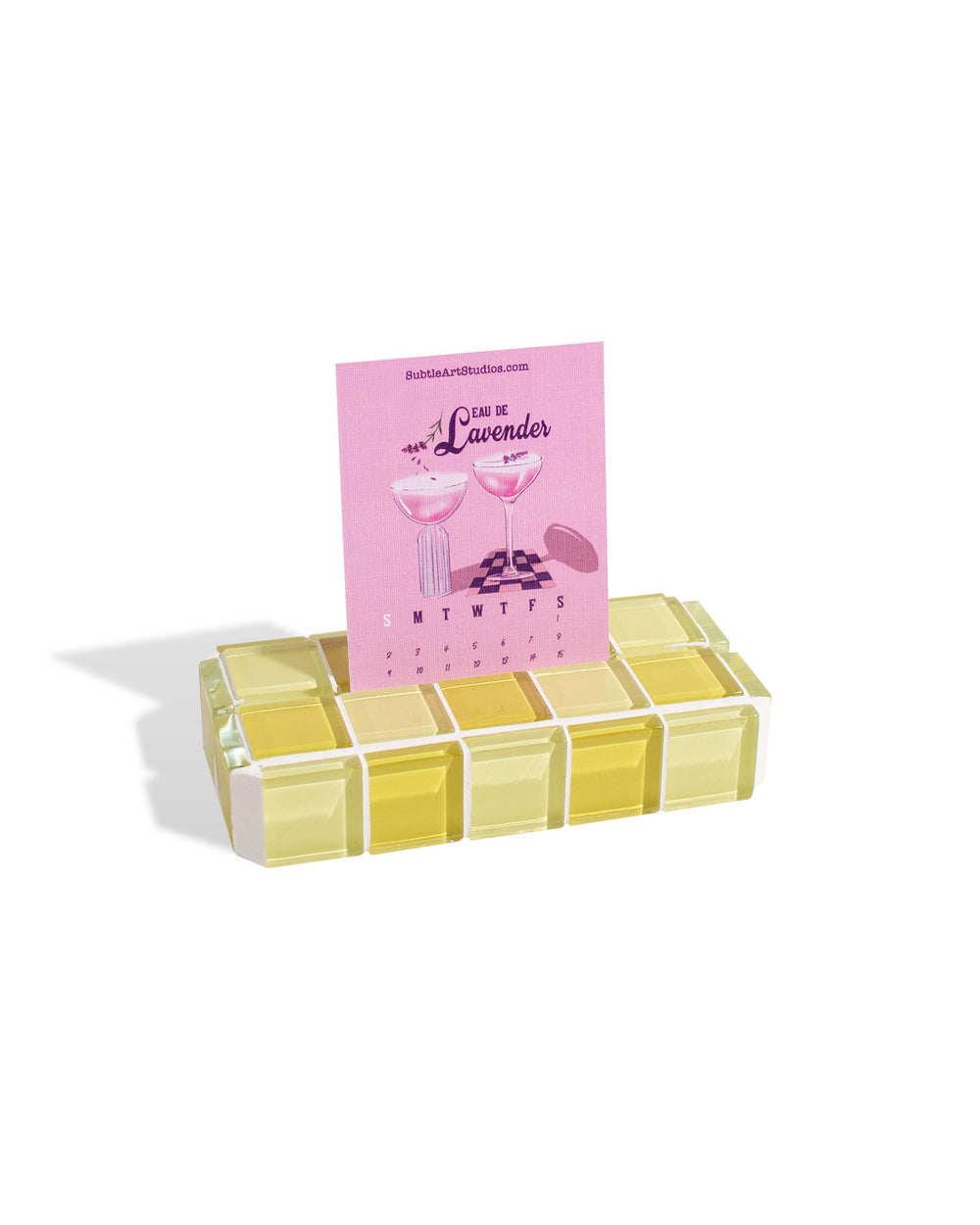 Glass Tile Picture Stand - Banana Frosting