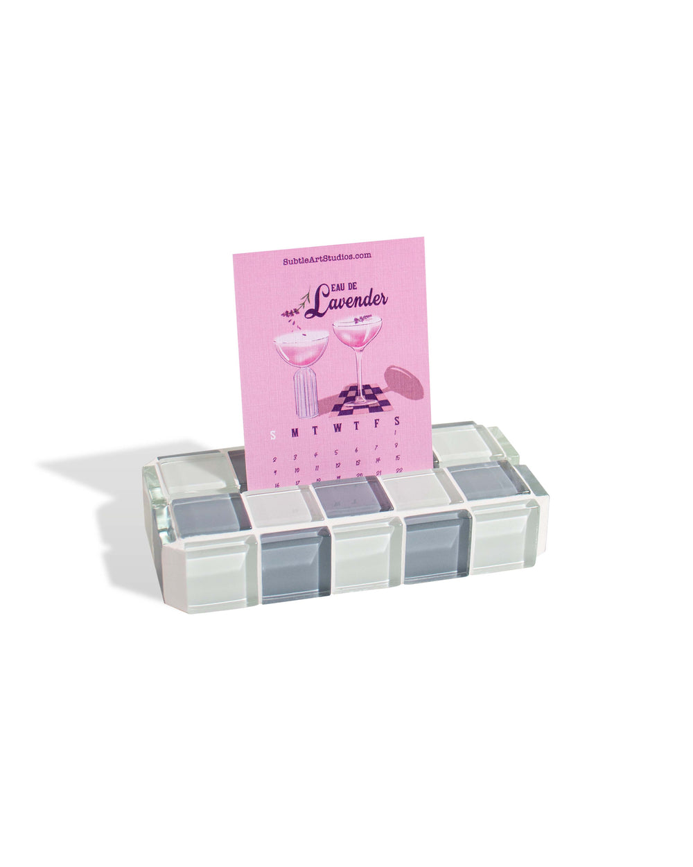 Glass Tile Picture Stand - Earl Grey Milk Chocolate