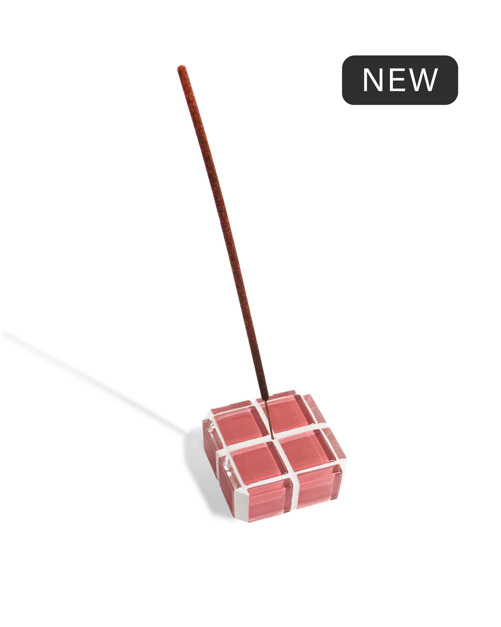 Glass Tile Incense Holder - It's Rose