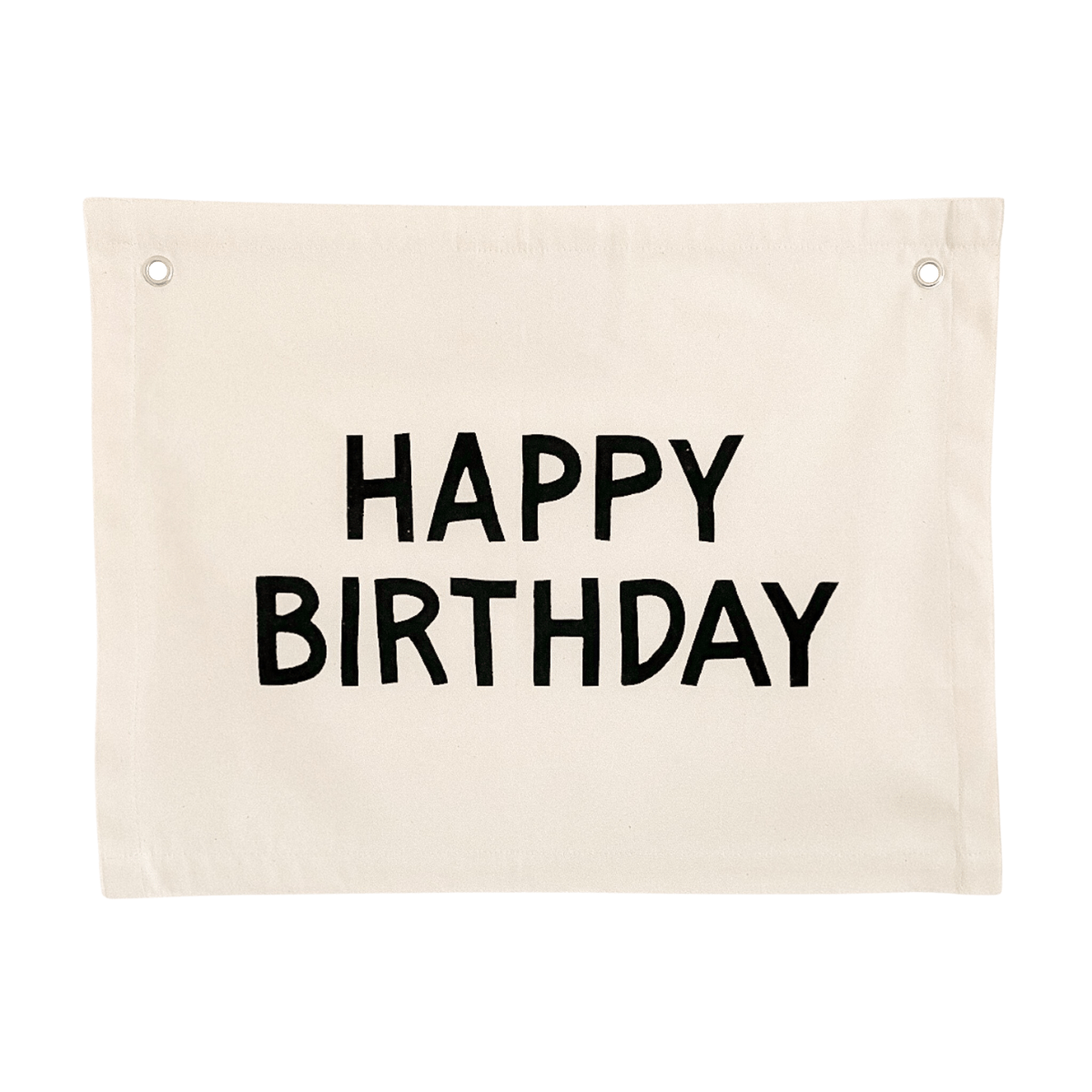 Imani Collective Canvas Happy Birthday Banner 20x16 - Handmade Fair Trade Reusable
