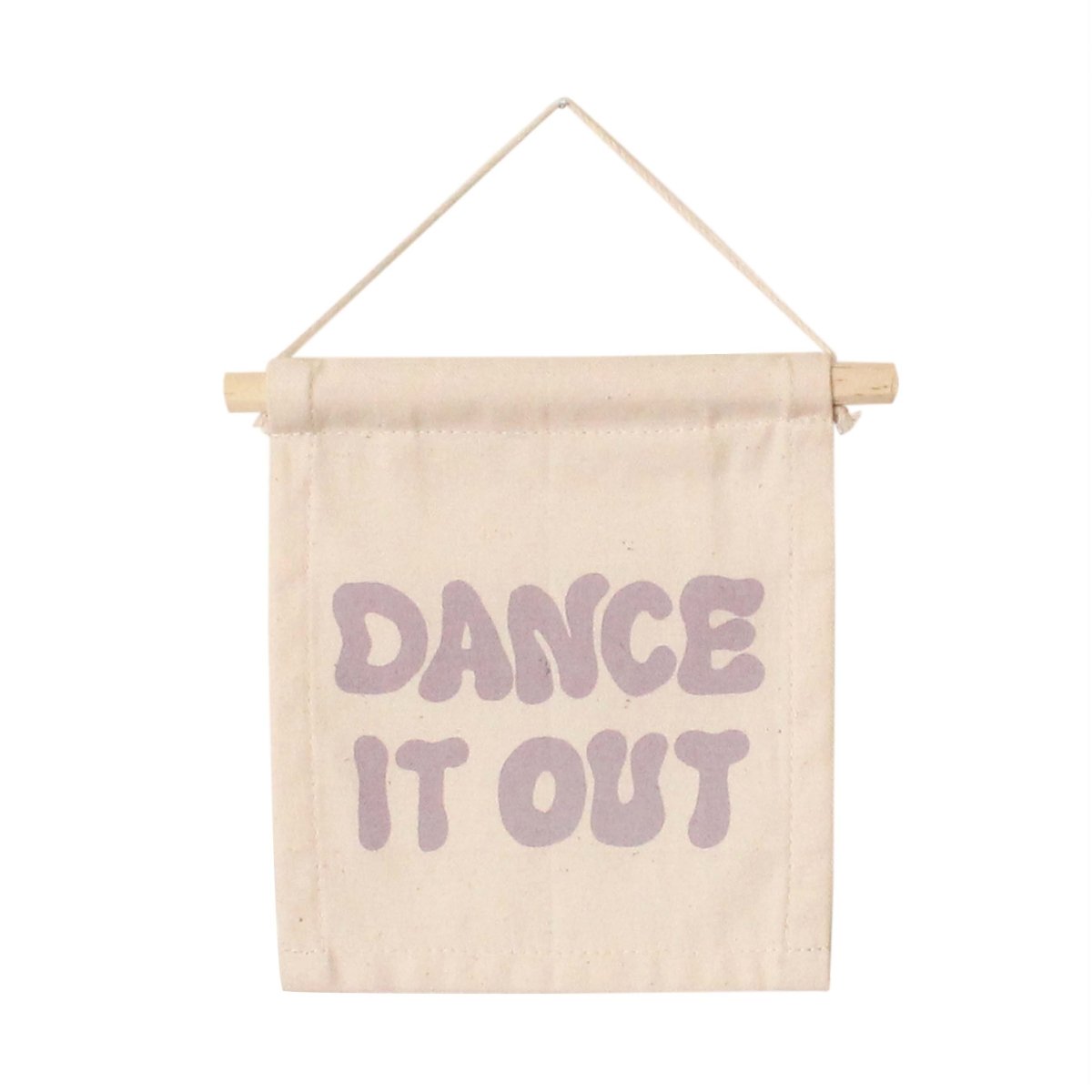 Imani Collective Dance It Out Canvas Wall Flag - Handmade 6.5x8in Natural Canvas