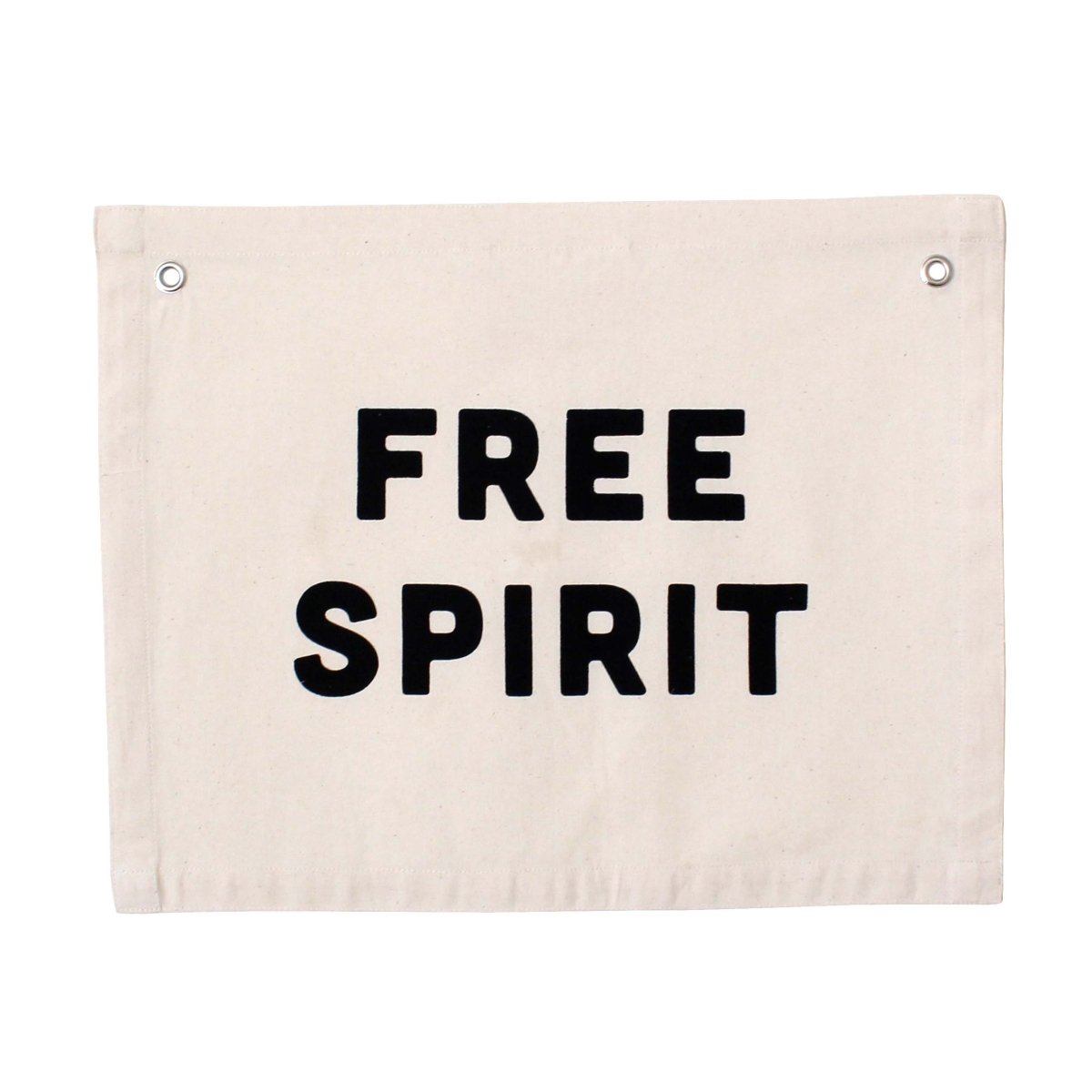 Imani Collective Free Spirit Canvas Banner 16x20 | Handmade Screen Print Wall Flag