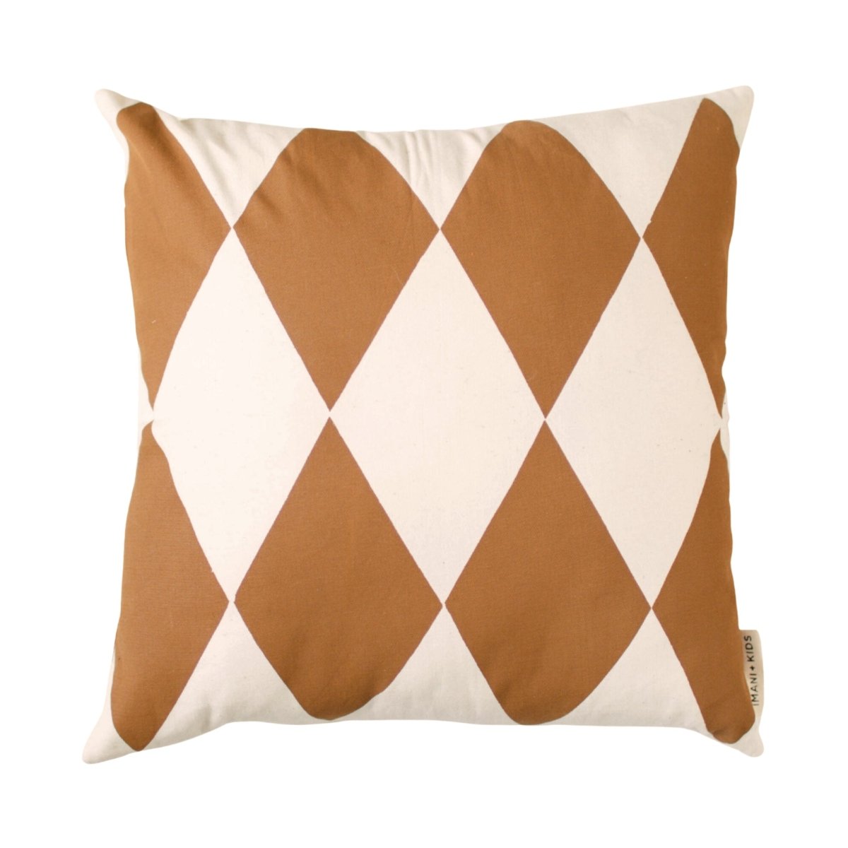 Imani Collective Hand - Printed Canvas Pillow Cover 18x18 - Rust Diamond Geometric