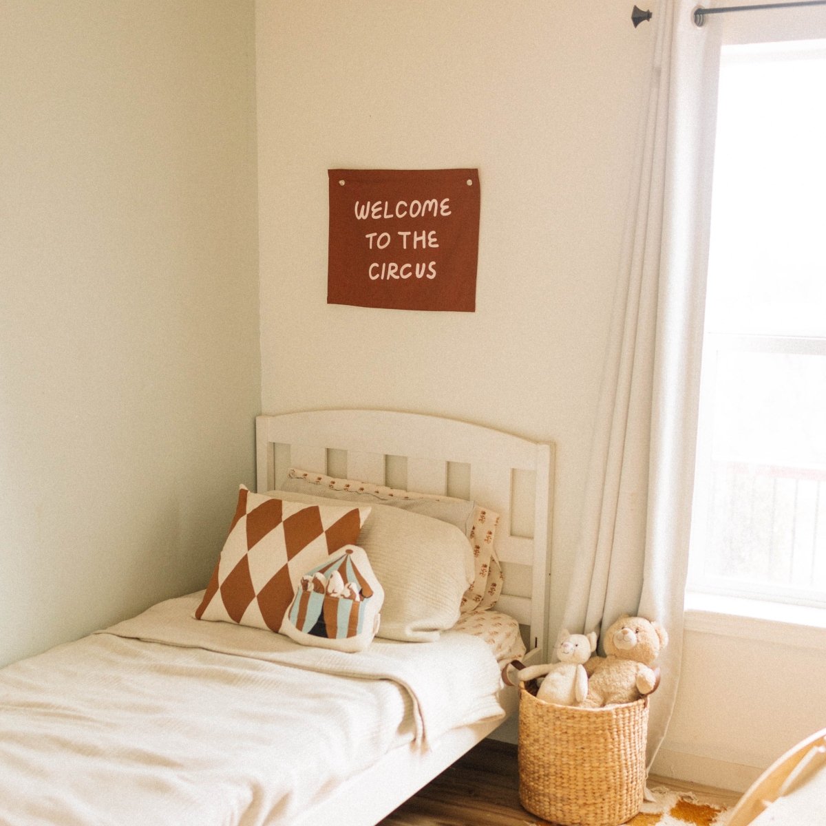 Imani Collective Hand - Printed Canvas Pillow Cover 18x18 - Rust Diamond Geometric