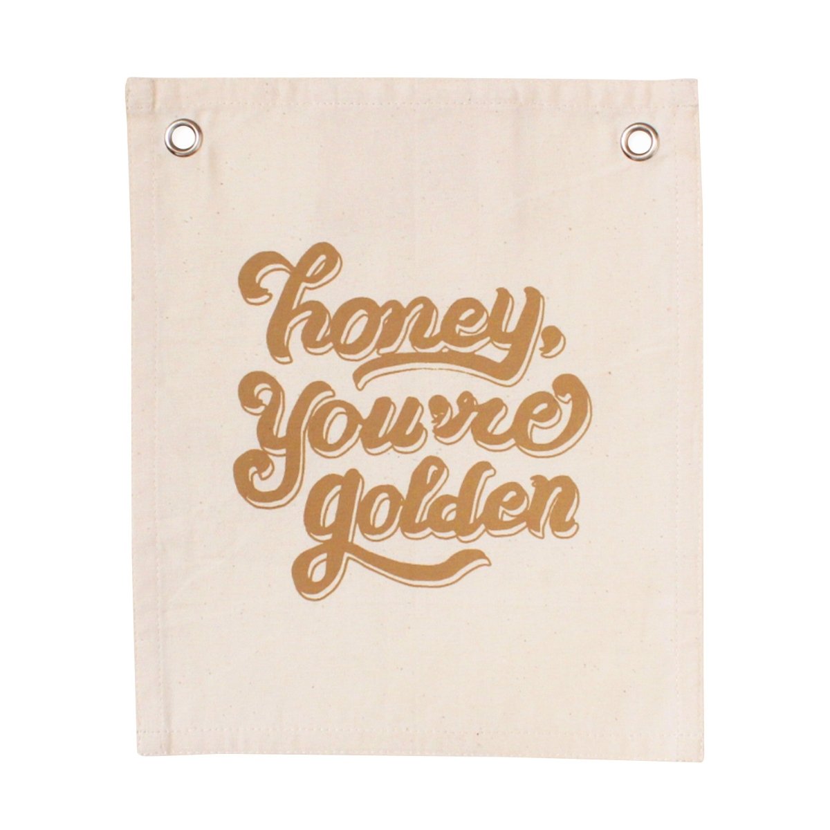 Imani Collective Handmade Canvas Banner 10x12 - Honey You're Golden Nursery Wall Art