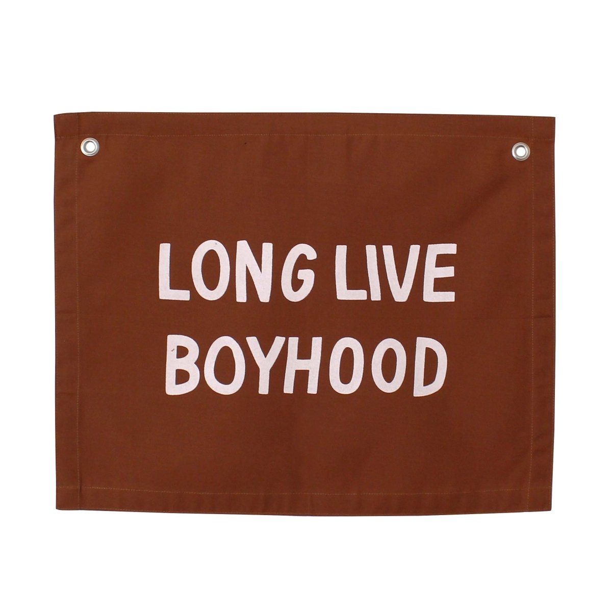 Imani Collective Handmade Canvas Banner 16x20 - Long Live Boyhood Wall Hanging