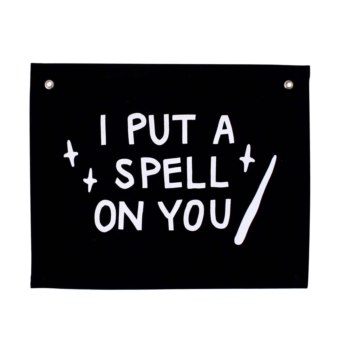 Imani Collective Handmade Halloween Canvas Banner - I Put A Spell On You - 16x20