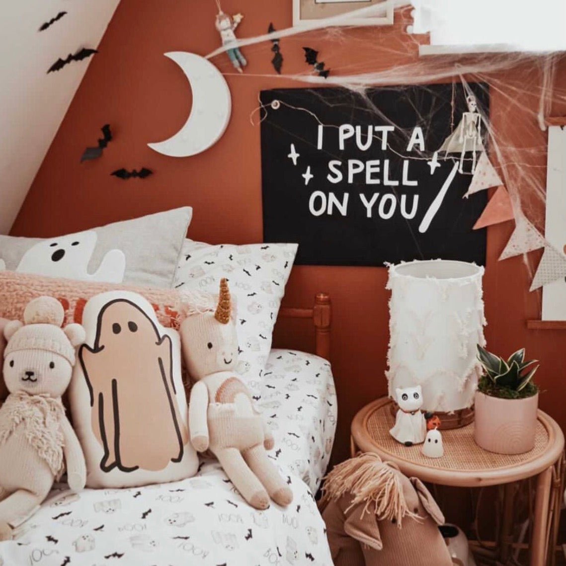 Imani Collective Handmade Halloween Canvas Banner - I Put A Spell On You - 16x20