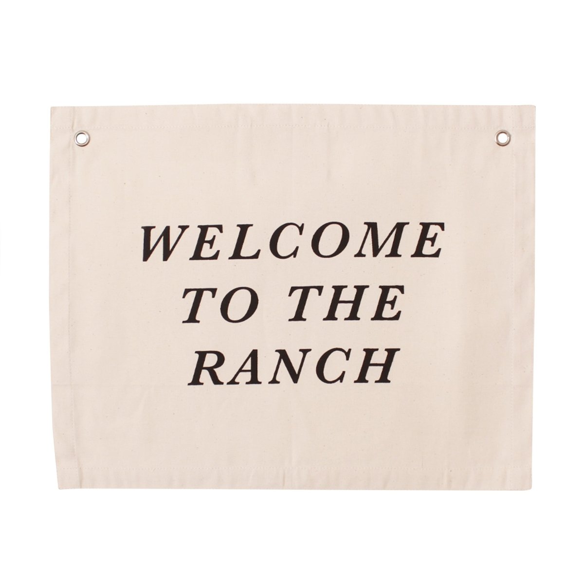 Imani Collective Handmade Ranch Canvas Banner 16x20 - Screen Printed Welcome Sign