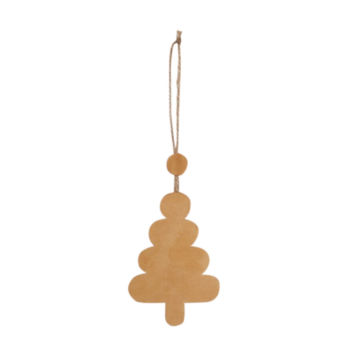 Imani Collective Handmade Upcycled Leather Christmas Tree Ornament - Fair Trade Kenya