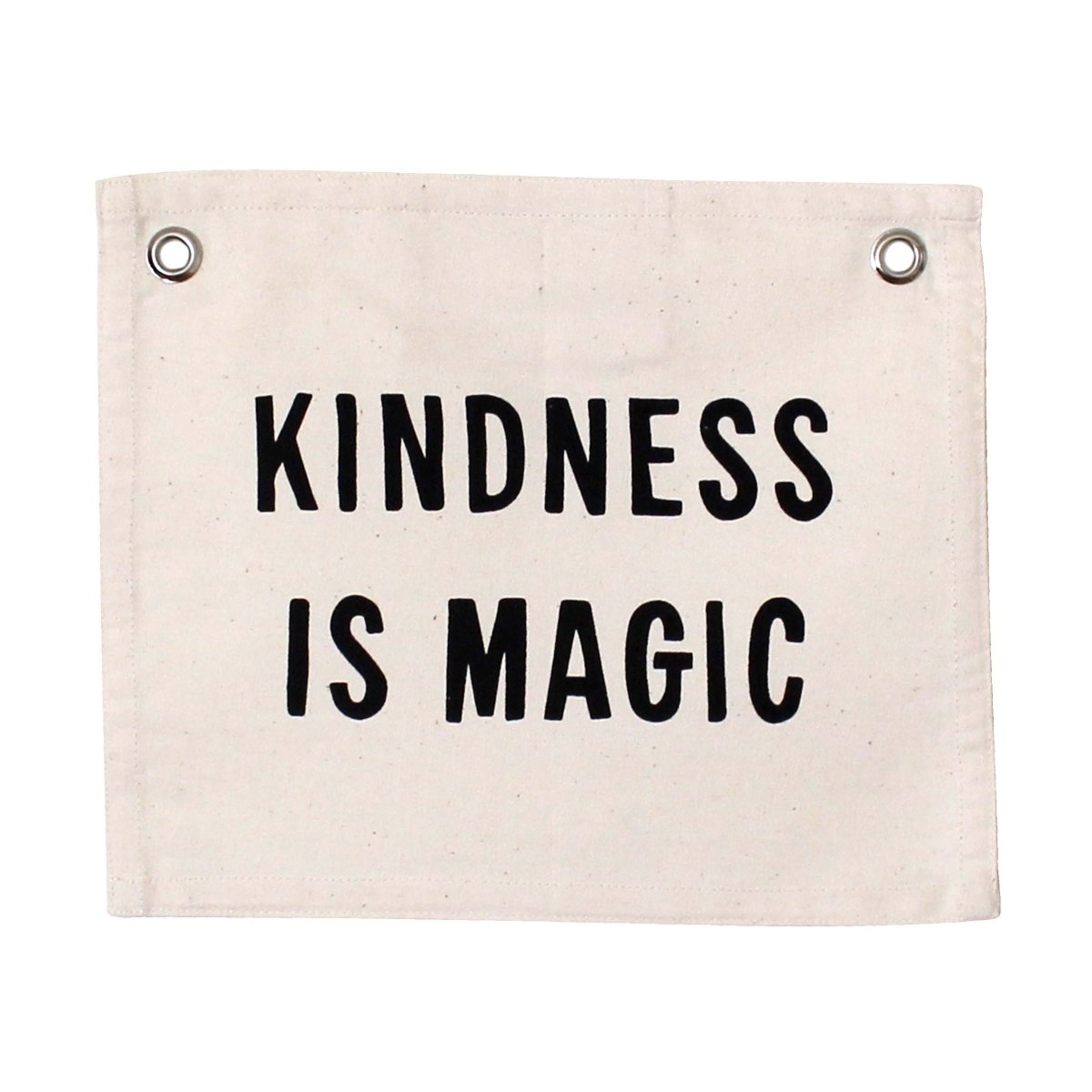 Imani Collective Kindness Is Magic Canvas Banner - Handmade 10x12 Screen Printed