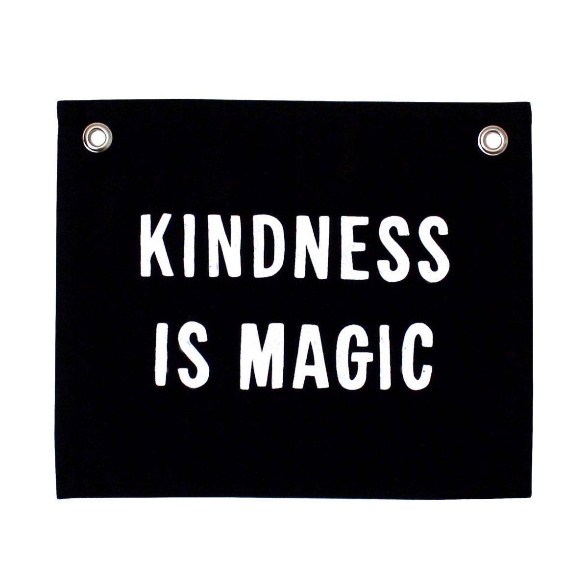 Imani Collective Kindness Is Magic Canvas Banner - Handmade 10x12 Screen Printed