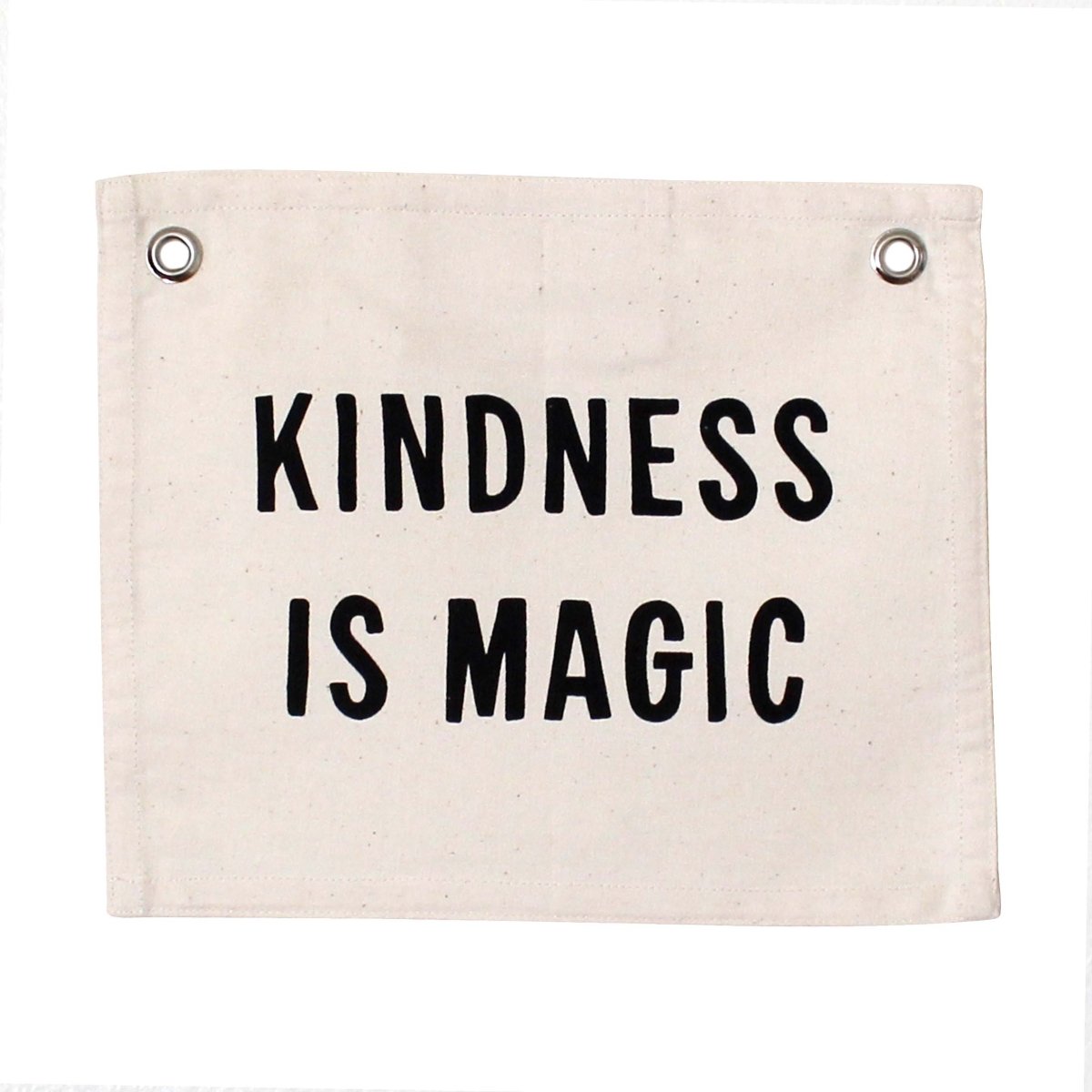 Imani Collective Kindness is Magic Canvas Banner - Handmade Natural 10x12in