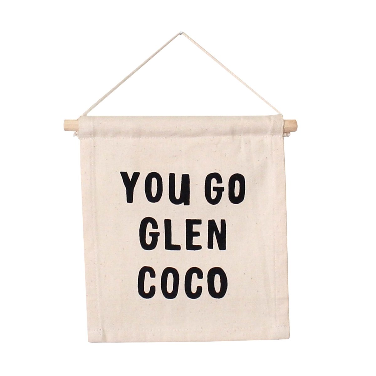 Imani Collective Mean Girls Glen Coco Canvas Banner - Handmade 6.5x8in Wall Sign