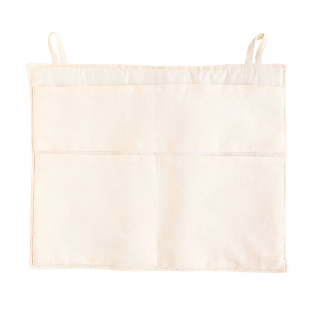 Imani Collective Natural Canvas Wall Organizer - 20x10in Kids Room Storage Pocket