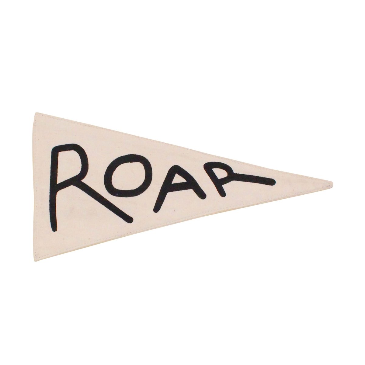 Imani Collective Roar Canvas Pennant - Handmade Screen Printed Triangle Flag 11x5in