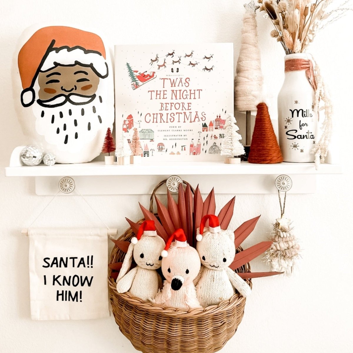 Imani Collective Santa I Know Him Canvas Sign - Handmade Elf Movie Decor 8x6