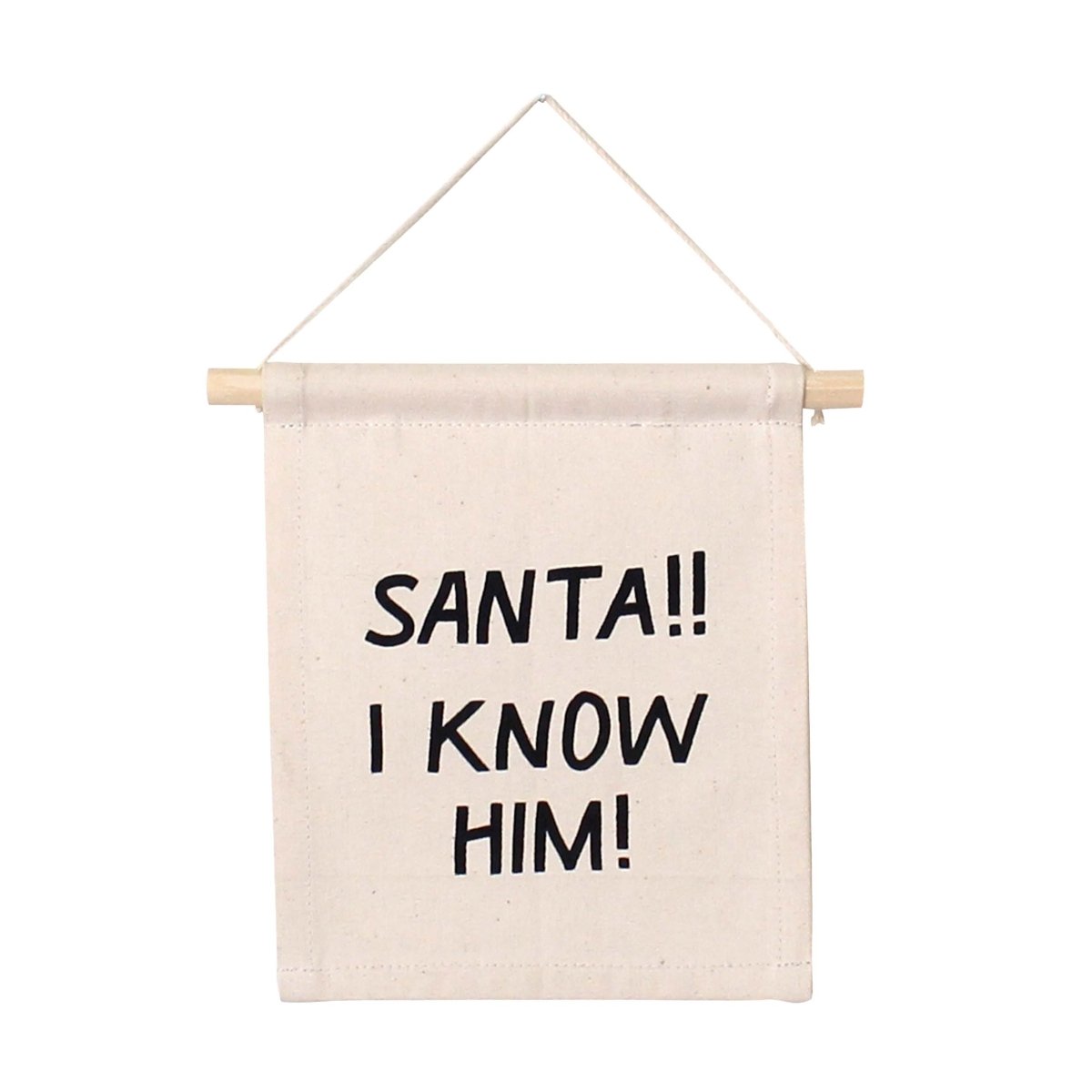 Imani Collective Santa I Know Him Canvas Sign - Handmade Elf Movie Decor 8x6