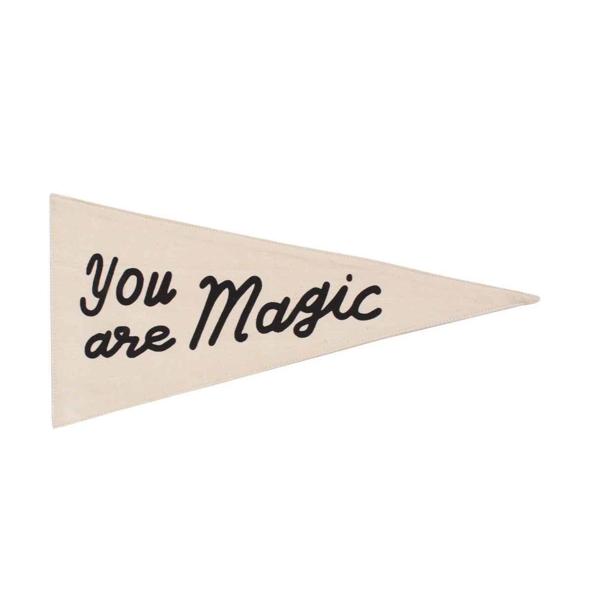 Imani Collective You Are Magic Canvas Pennant - Handmade 15" Triangle Wall Flag