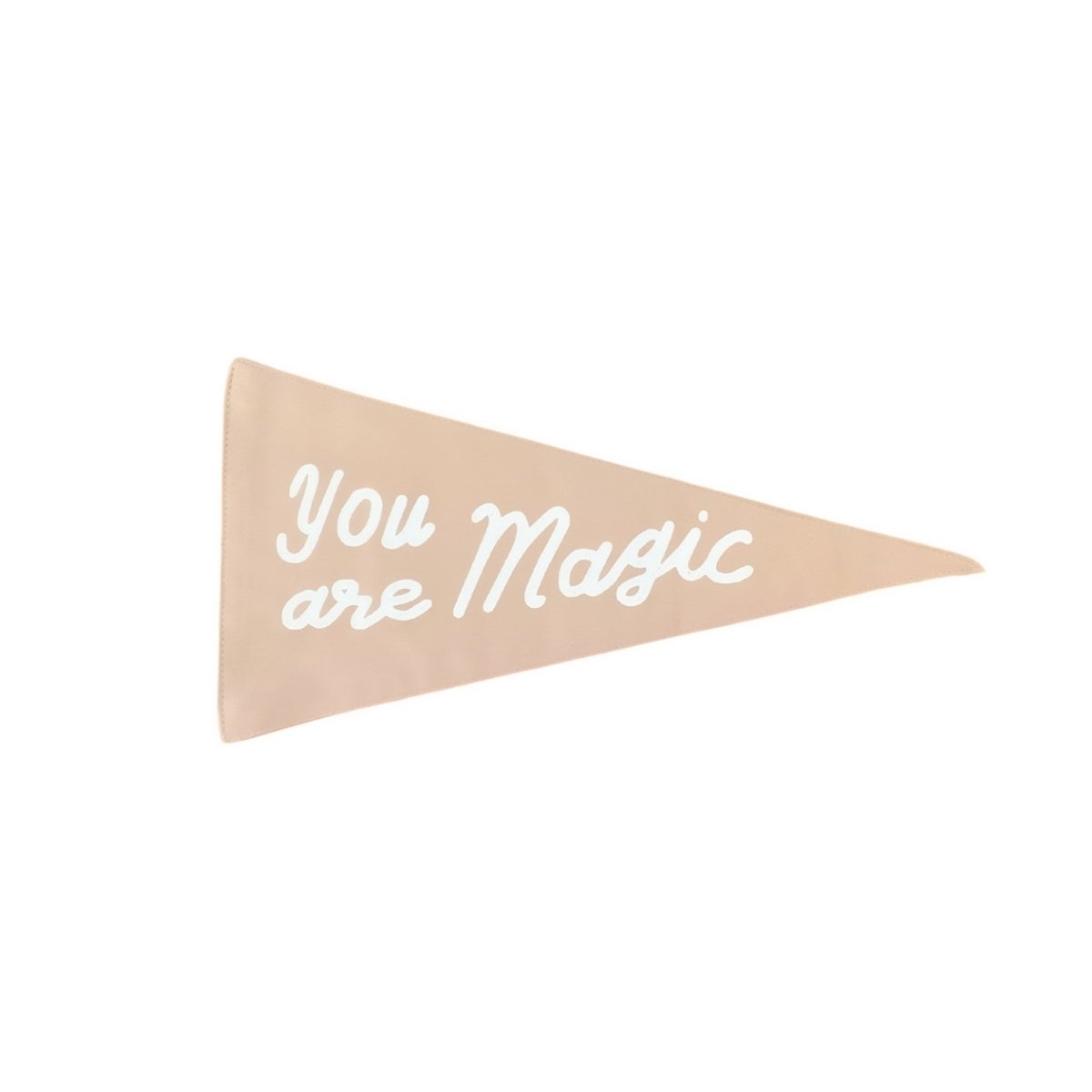 Imani Collective You Are Magic Canvas Pennant - Handmade 15" Triangle Wall Flag